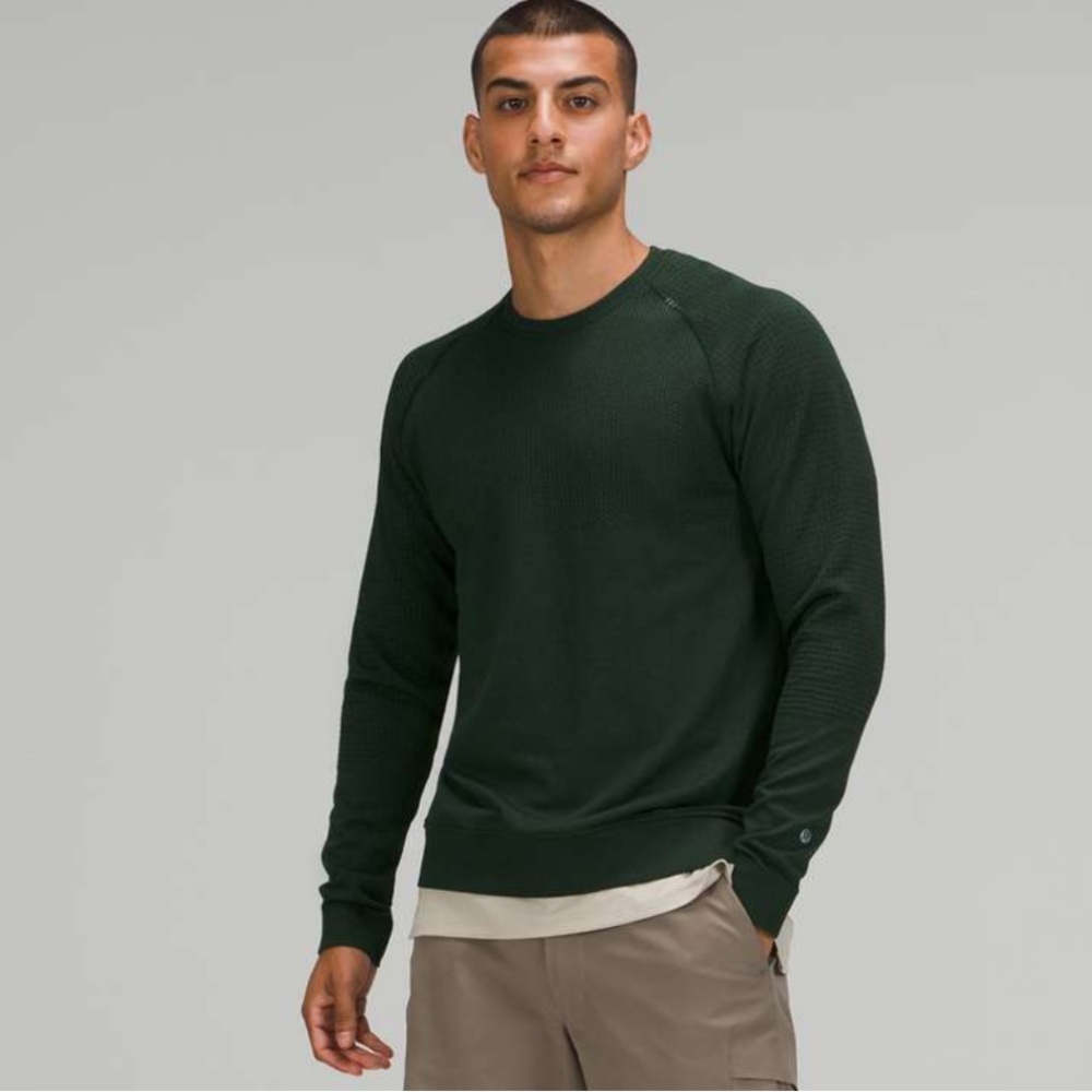 LULULEMON Engineered Warmth Long Sleeve Crew Rainforest Green Size XL